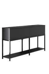 Furniture Set Anthracite Lord - Coffee Table + TV Furniture + Dressoir - Black Frame