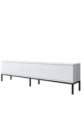 Furniture Set White Lord - Coffee Table + TV Cabinet + Sideboard - Black Frame