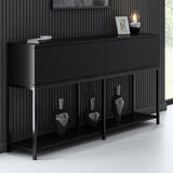 Modern Dresser Black Lord 150x30x80 - Two Compartments
