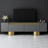 TV cabinet Anthracite Bohem 180x50x30 - Golden Frame