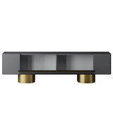 TV cabinet Anthracite Bohem 180x50x30 - Golden Frame