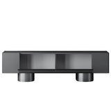 TV cabinet Anthracite Bohem 180x50x30 - Silver frame