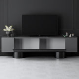TV Furniture Anthracite Bohem 180x50x30 - Black Frame