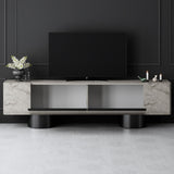 TV cabinet Travertine Bohem 180x50x30 - Black frame
