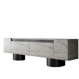 TV cabinet Travertine Bohem 180x50x30 - Black frame