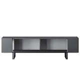 TV Cabinet Anthracite Yildiz 180x50x30 - Silver Frame