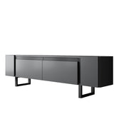 TV Cabinet Anthracite Yildiz 180x50x30 - Black Frame