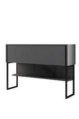 Modern Sideboard Anthracite Luxury 120x80x30 - Black Frame - One Compartment 