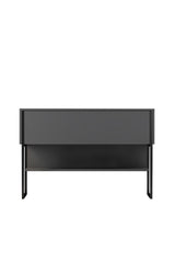 Modern Sideboard Anthracite Luxury 120x80x30 - Black Frame - One Compartment 