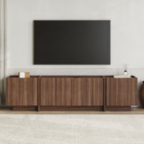 Lowen TV cabinet in Milano walnut 180 cm Melamine coated wood composite