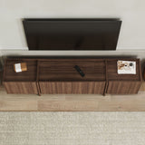 Lowen TV cabinet in Milano walnut 180 cm Melamine coated wood composite
