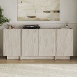 Dorma console table travertine look 180 cm Melamine-coated wood