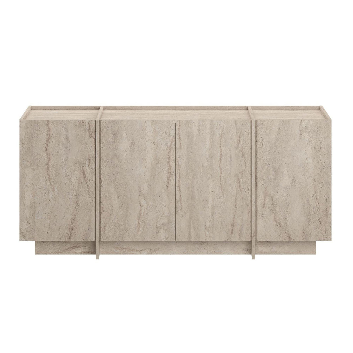 Dorma console table travertine look 180 cm Melamine-coated wood