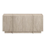 Dorma console table travertine look 180 cm Melamine-coated wood