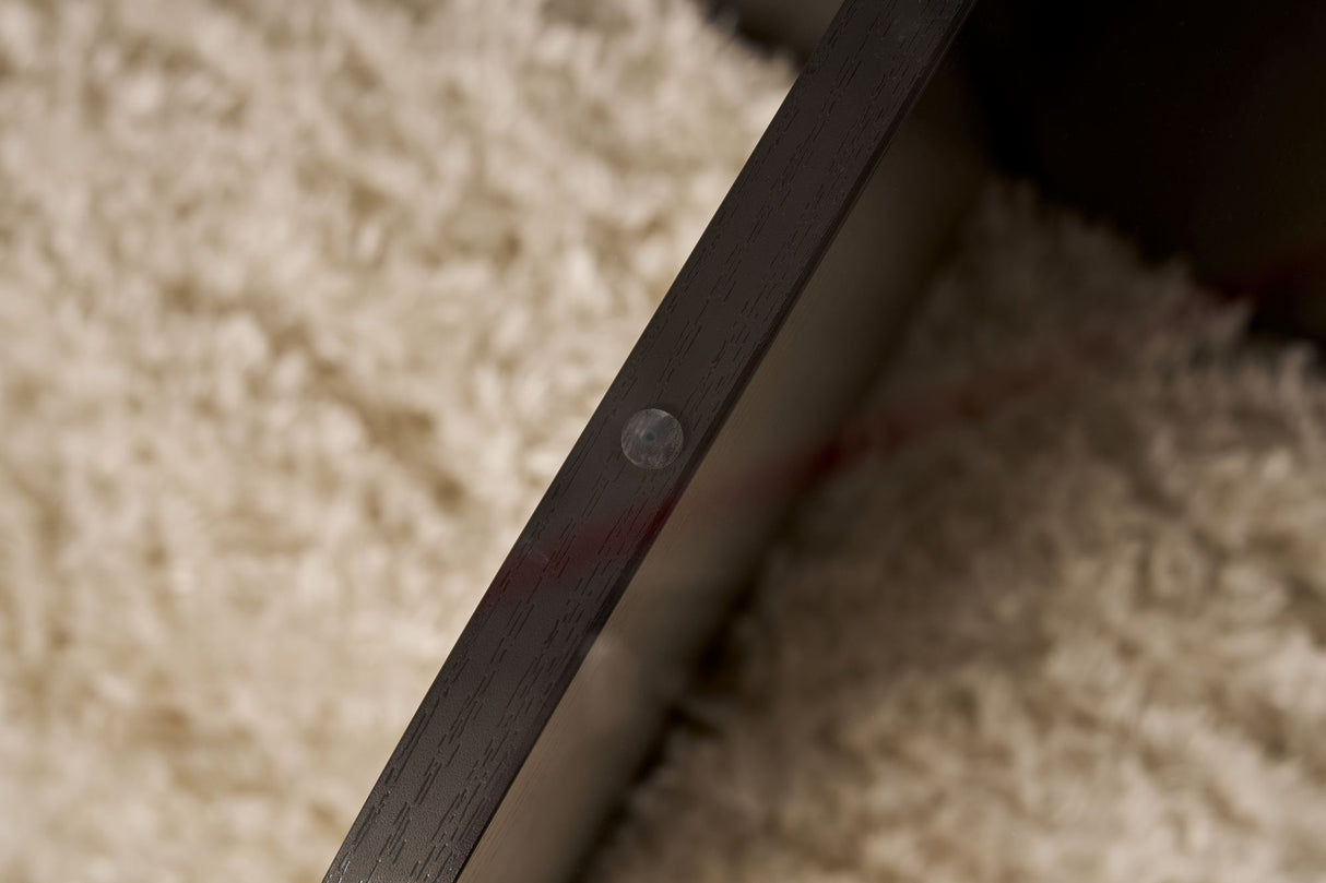 Aris Round Coffee Table 75 cm Glass - Black Base 