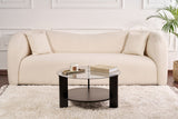 Cairo Coffee Table Round Ø75 cm Black - Smoke Glass 75x75 cm 
