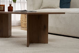 Living room table Sabin Walnut 119x60 cm Melamine 