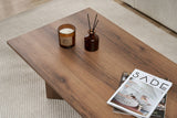 Living room table Sabin Walnut 119x60 cm Melamine 