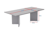 Salontafels - Rechthoekige salontafel zwart melamine Sabin 119x60 cm - Dimehouse