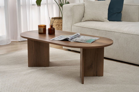 Sable Coffee Table Walnut 119x60 cm Walnut Melamine 