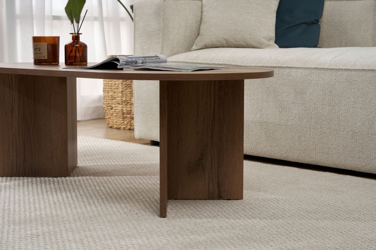 Sable Coffee Table Walnut 119x60 cm Walnut Melamine 