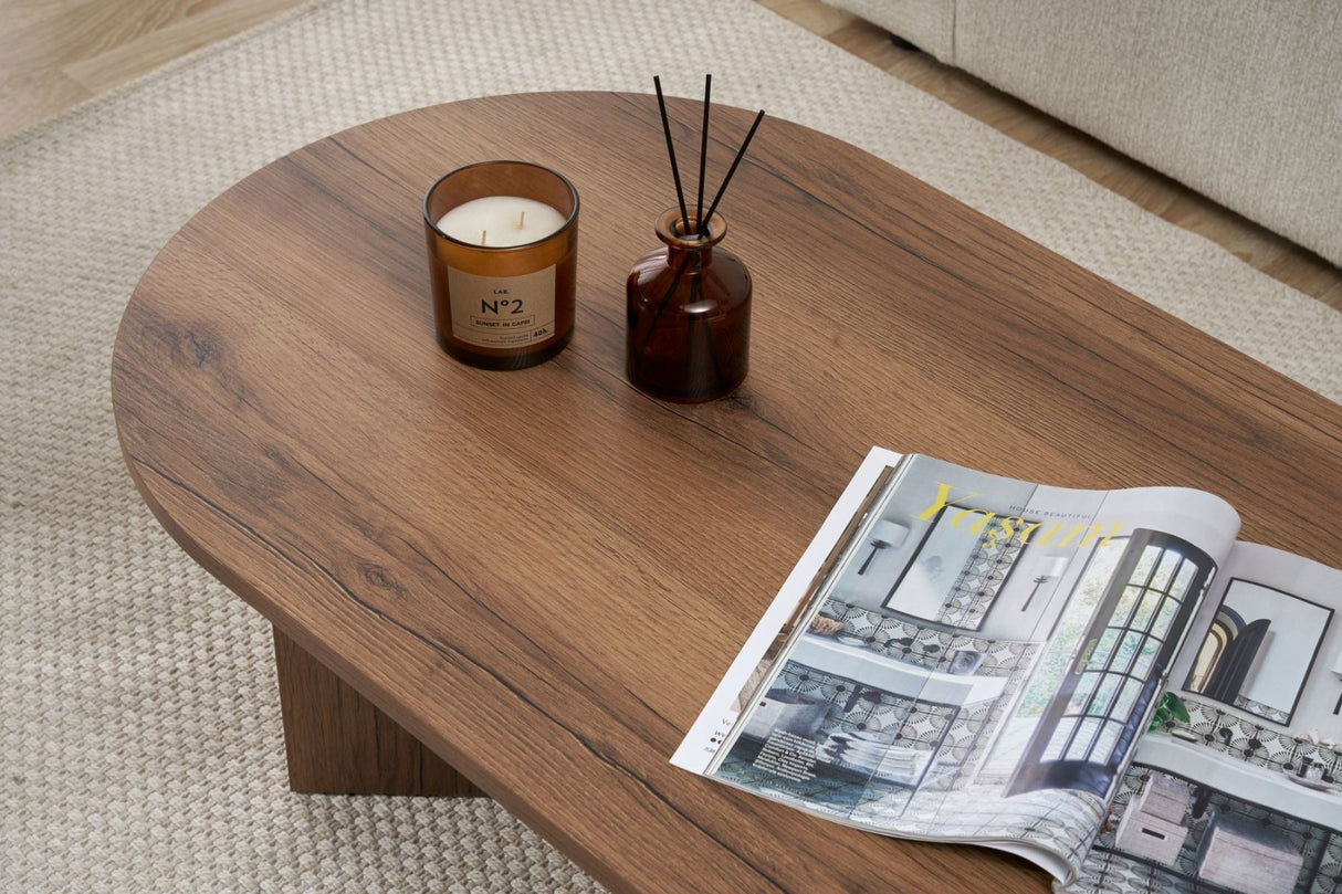 Sable Coffee Table Walnut 119x60 cm Walnut Melamine 