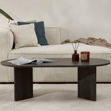 Sable Lumière Black Coffee Table 119x60 cm Melamine 