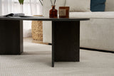 Sable Lumière Black Coffee Table 119x60 cm Melamine 