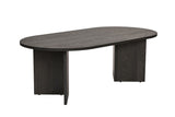 Sable Lumière Black Coffee Table 119x60 cm Melamine 