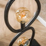 Floor lamp Orion 4-lights Black Metal 165 cm 