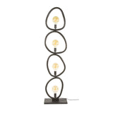 Floor lamp Orion 4-lights Black Metal 165 cm 
