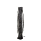 Floor lamp Liora 3-light cylinder mesh black 120 cm 