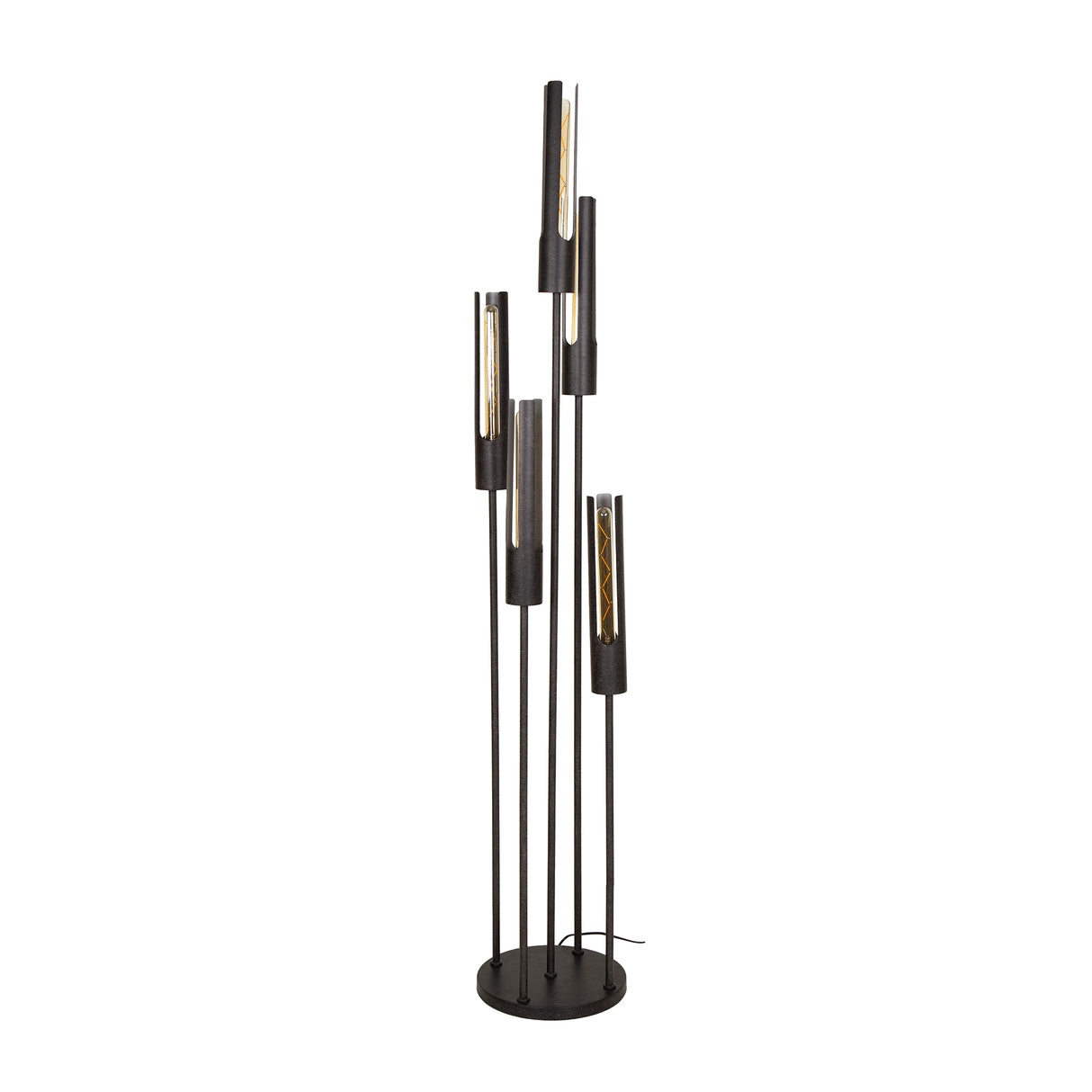 Floor lamp Judy 5-light stepped black 