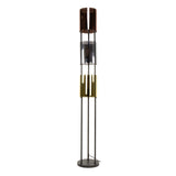 Vloerlampen - Vloerlamp Nox 3 - lichts Zwart Metaal 175 cm - Dimehouse