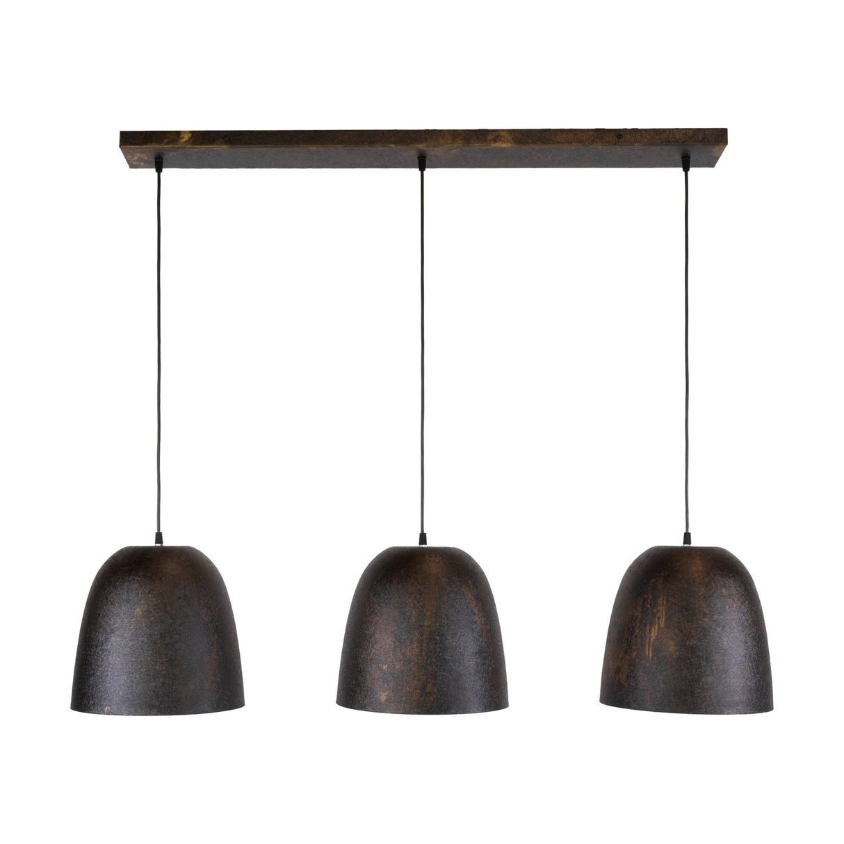 Hanglamp-Hanglamp Nova 3-lichts Smoked Brown metaal-Dimehouse
