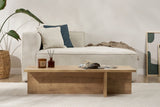 Salontafels - Rechthoekige salontafel Eiken melamine - 120x45x30 cm - Portland - Dimehouse