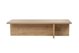 Salontafels - Rechthoekige salontafel Eiken melamine - 120x45x30 cm - Portland - Dimehouse