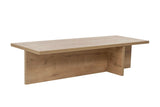 Salontafels - Rechthoekige salontafel Eiken melamine - 120x45x30 cm - Portland - Dimehouse