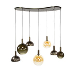 Cluster Pendant Lamp Sienna 7-lights – Brown 