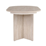 Sorell extendable dining table travertine 160 cm Melamine-coated wood composite