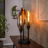 Nora 3-light table lamp black 