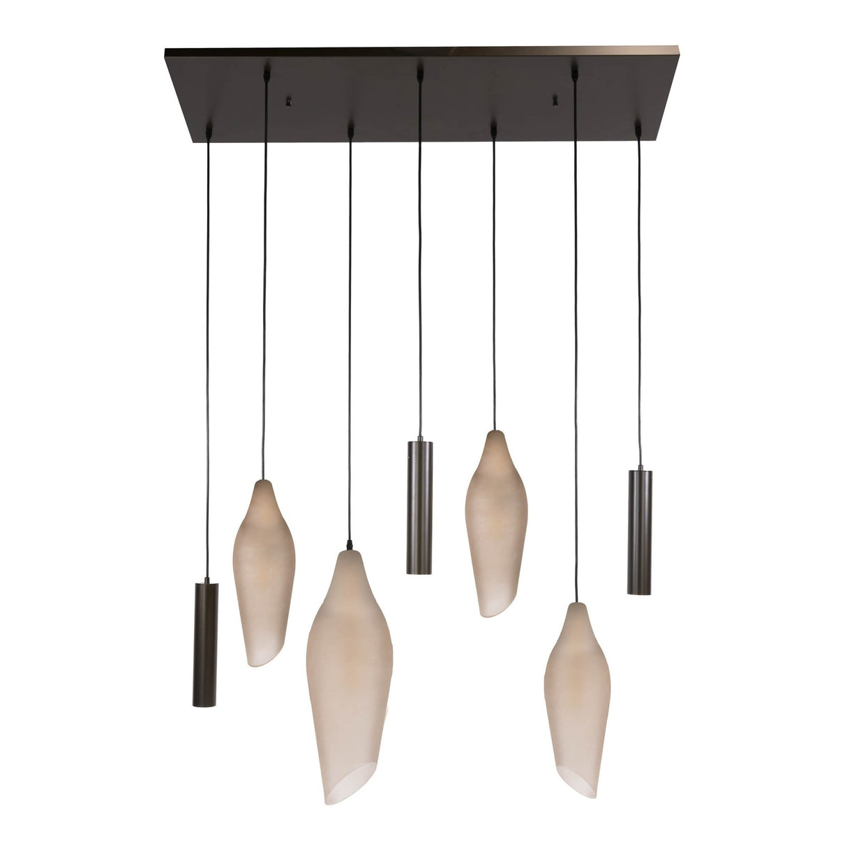 Hanging lamp Cocoon cocoon style brown frosted