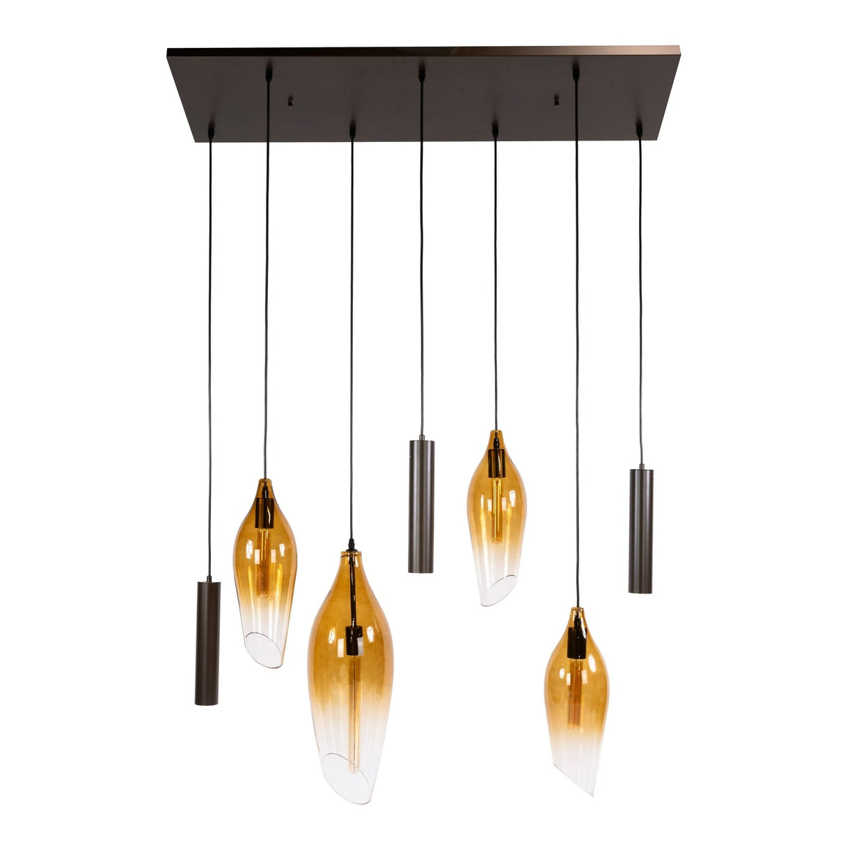 Hanging lamp cocoon pendant brown