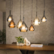 Hanging lamps - Modern Hanging Lamp Noxen 7 - light Colored Glass - Dimehouse