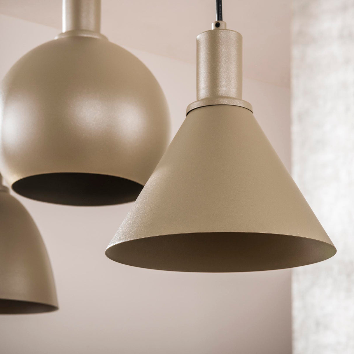 Hanglampen - Hanglamp Sienna 5 - lichts Beige 120 cm - Dimehouse
