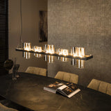 Khai pendant lamp 10-light mixed glass 