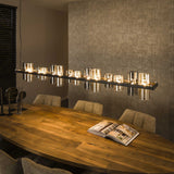 Khai pendant lamp 14-light mixed glass 