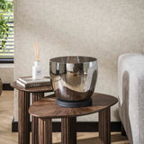 Floor lamp Dain UP L Chrome-colored glass 