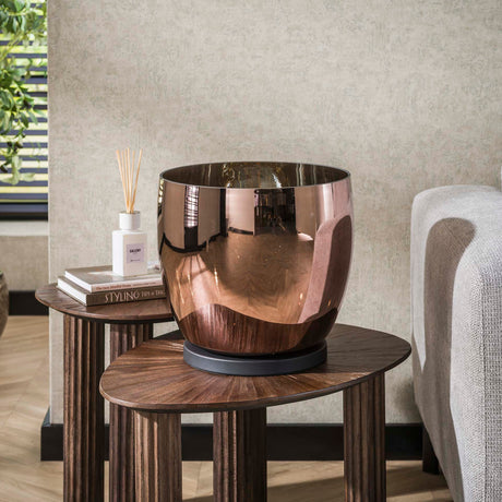 Floor lamp Dain UP XL Copper-colored glass 