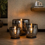 Vloerlampen - Vloerlamp Dain UP XXL Chroomkleurig glas - Dimehouse